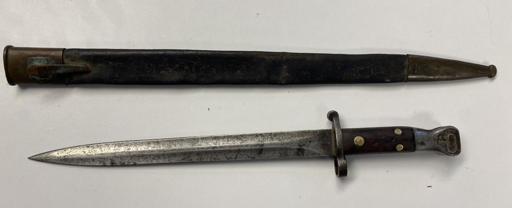 British Pattern 1888 MkI Type II Lee Metford Bayonet w/ scabbard
